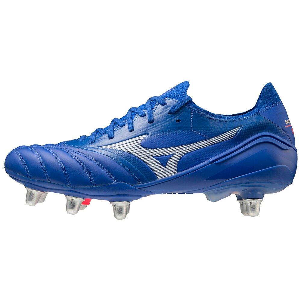 Mizuno Men's Soccer Cleats Morelia Neo 3 beta Elite SI Blue/White - UVTNXPE-15